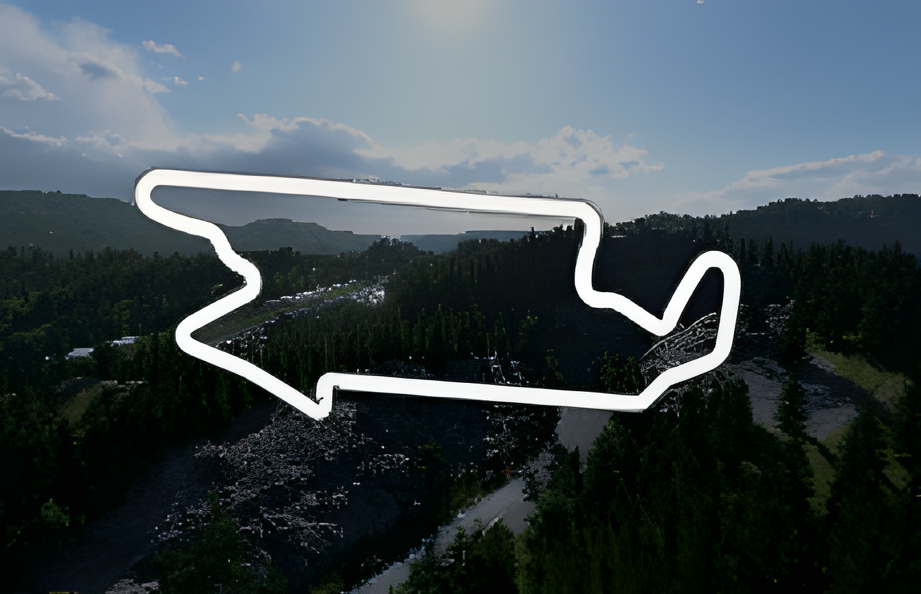 Trial Mountain Circuit Reverse track map