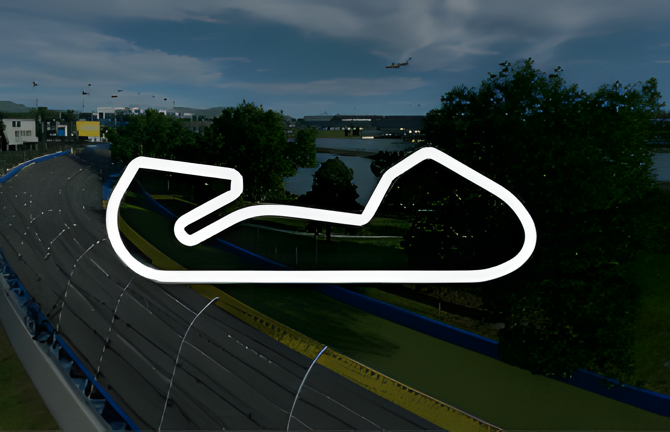 Blue Moon Bay Speedway - Infield A Reverse track