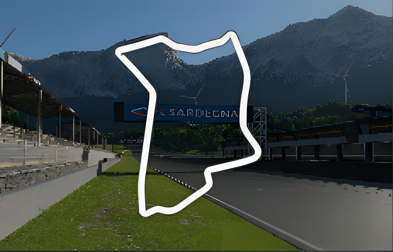 Sardegna - Road Track - A track map
